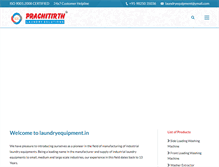 Tablet Screenshot of laundryequipment.in